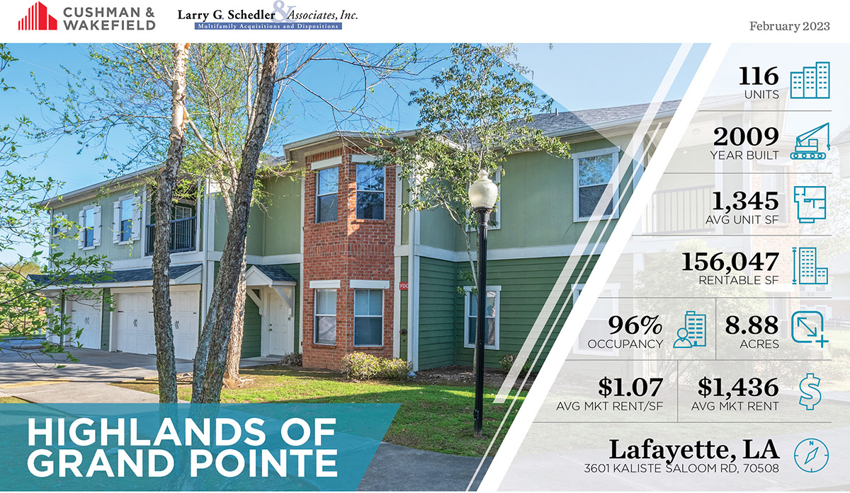 Apartments for Sale Larry G. Schedler & Associates, Inc.